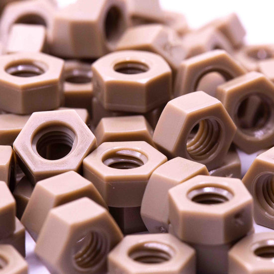 PEEK GF30 Fasteners and Components - High Performance Polymer-Plastic Fastener Components