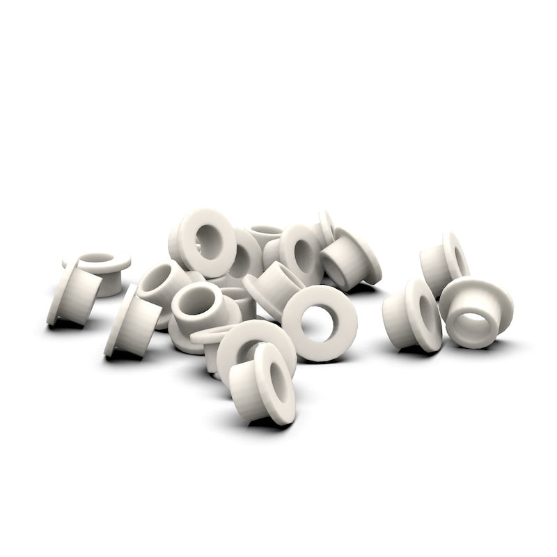 Ceramic AL203 Custom Manufactured Flanged Bushings