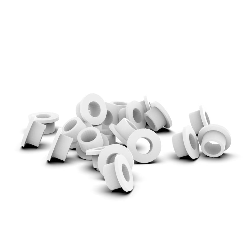 Polypropylene (PP) Custom Manufactured Flanged Bushings