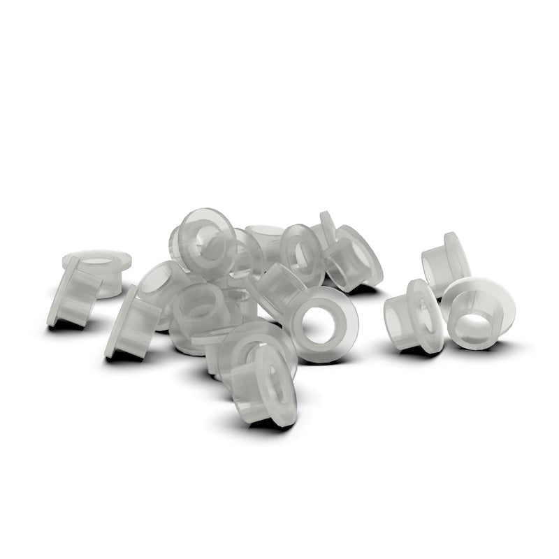 Polyvinylidene Fluoride (PVDF) Custom Manufactured Flanged Bushings