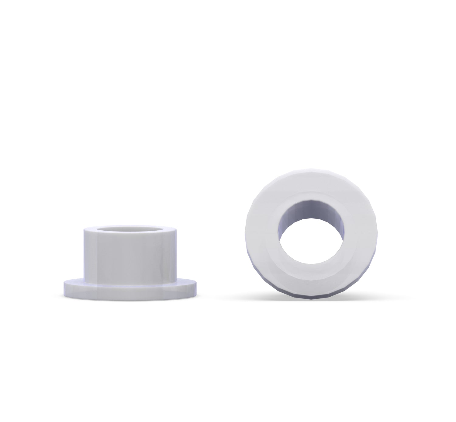 UPE Custom Manufactured Flanged Bushings