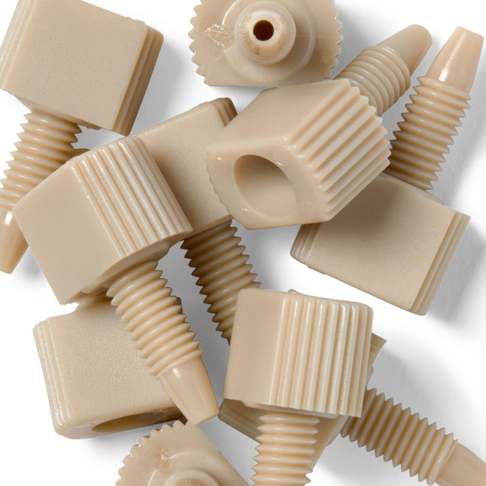 HPLC PEEK Flat Head Fitting (for 1/16" OD Tubing)