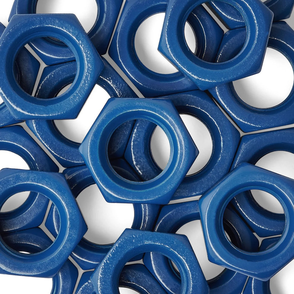 PTFE/Teflon Coated A2-70 Stainless Steel Hexagon Nuts - DIN 934
