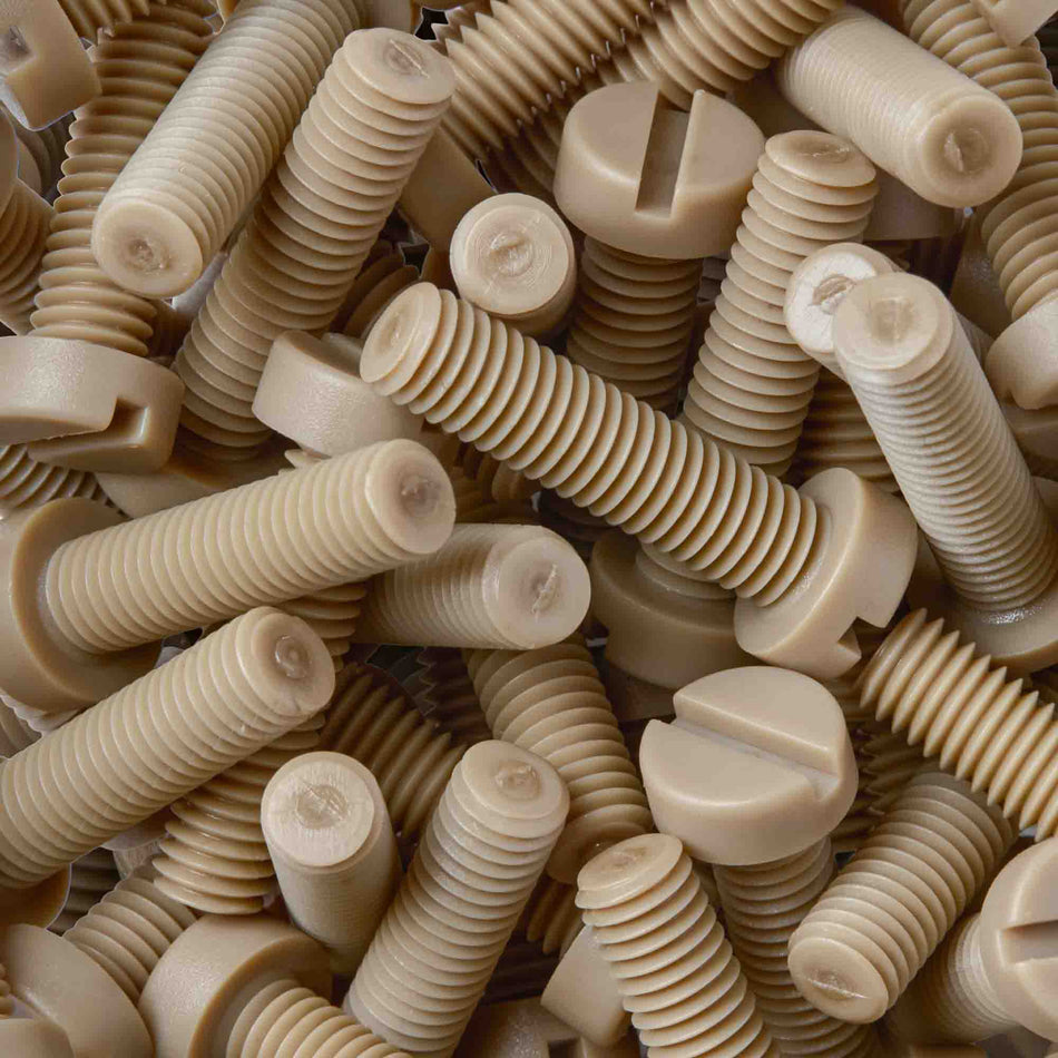 PEEK Slotted Cylinder Cheese Head Screws - DIN 84