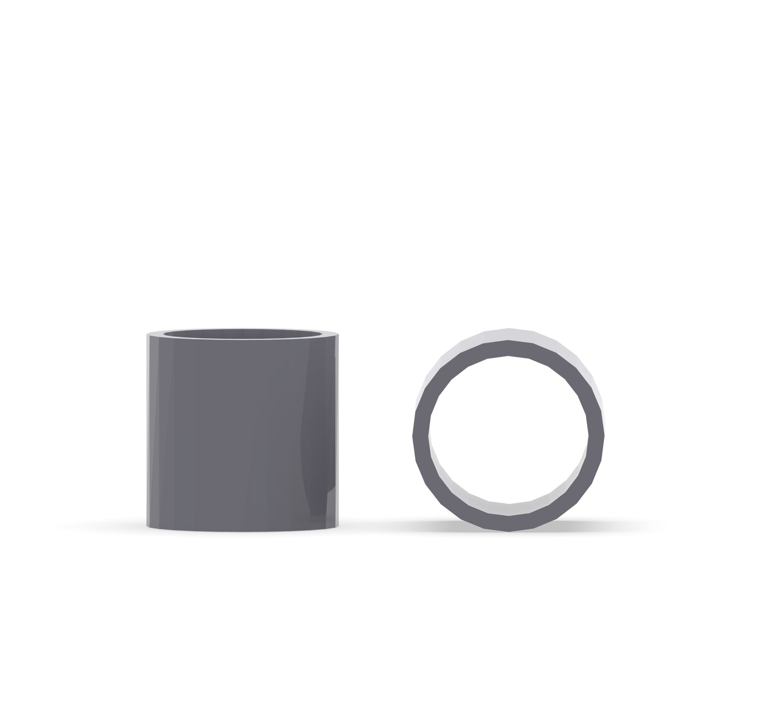 Polyvinyl Chloride (PVC) Custom Manufactured Bushings/Spacers