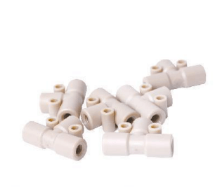 HPLC PEEK Three Way Connector - High Performance Polymer-Plastic Fastener Components