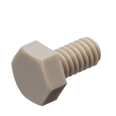 Imperial PEEK Hexagon Bolts - UNC (ASME B18.2.1) - High Performance Polymer-Plastic Fastener Components