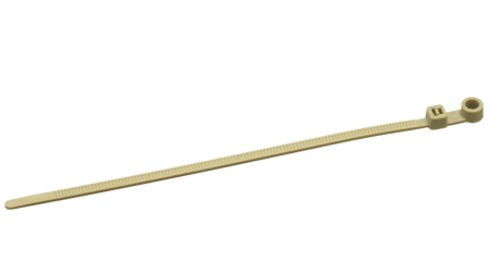 PEEK Cable Ties (With Mounting Hole) - High Performance Polymer-Plastic Fastener Components