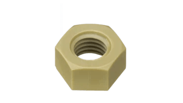 PEEK (GF30) Hexagon Nuts - High Performance Polymer-Plastic Fastener Components